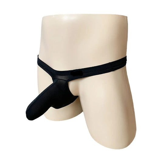 galleryman.com- Sexy Men's Thong Elephant Nose Underwear Black