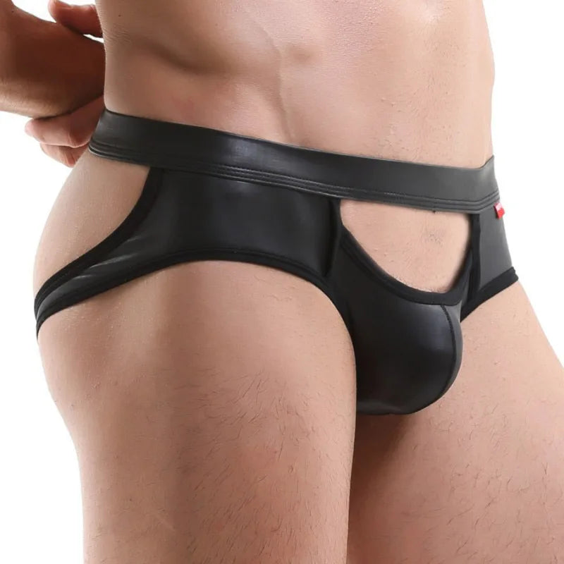 Men Modern Leather Jockstraps Underwear