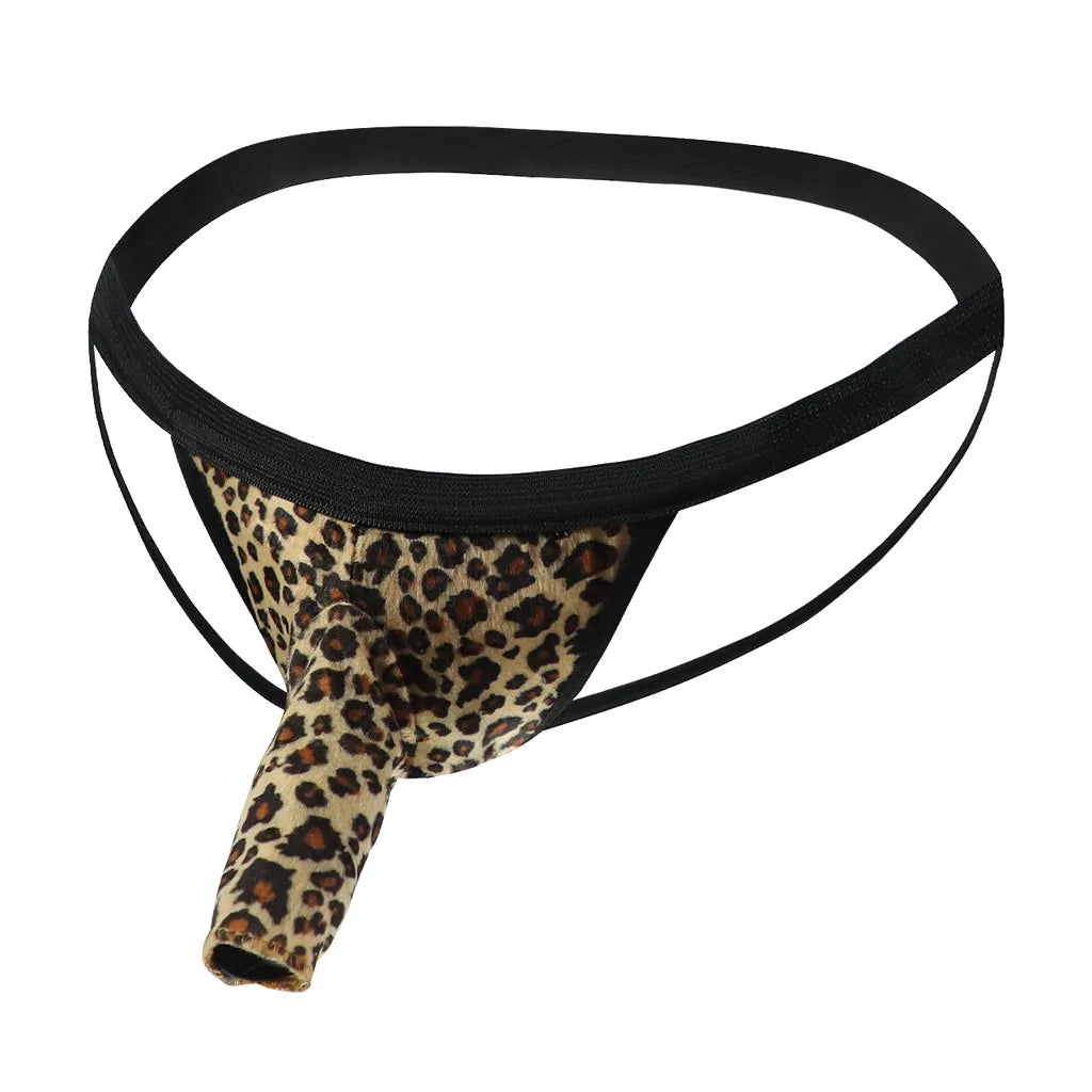 Men Jockstrap Elephant Open Nose Zebra & Leopard Underwear