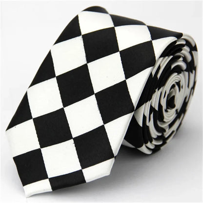 Fashion Ties Narrow Skinny Neckties Unisex
