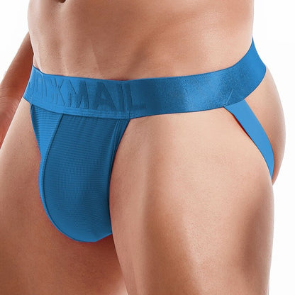 galleryman.com - Men Sexy Jockstrap Breathable & Comfortable Underwear Blue