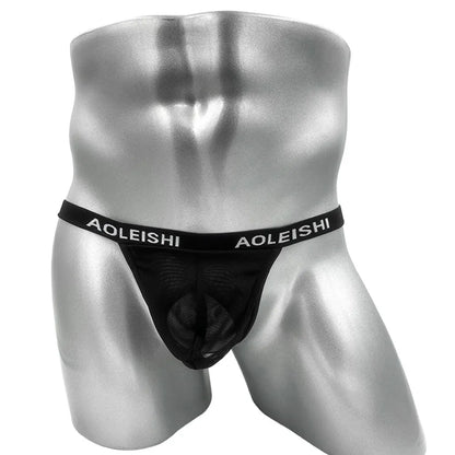 Jockstrap Underwear with Open U Convex Pouch Bulge for Men