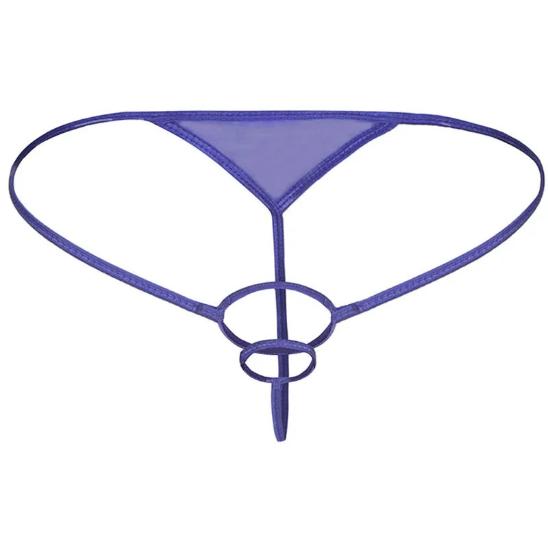 galleryman.com - Thong G-String Rings Support Underwear for Male Member Purple