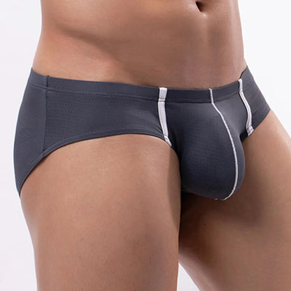 Men Mesh Briefs U Convex Pouch Design Underwear