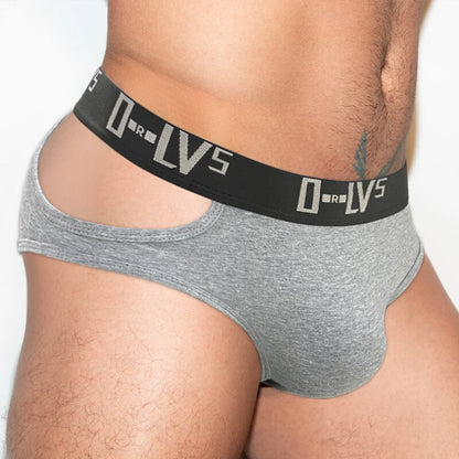 Men Sexy Lateral Hollow Briefs Underwear