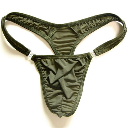 Men’s Sexy Low Rise Bikini Thong with Side Clasps