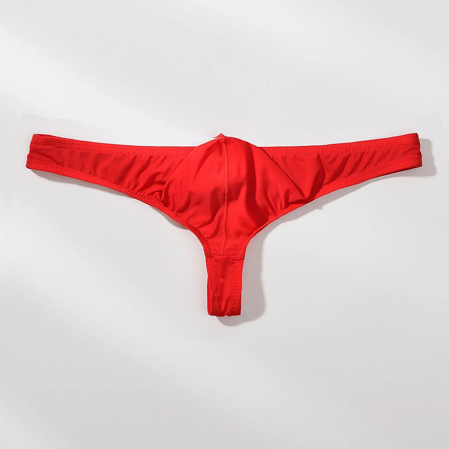 Men’s High Quality Ice Silk Thongs Underwear with U Convex Pouch