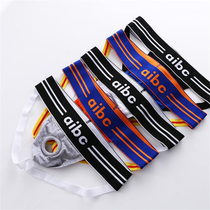 Sexy Men Jockstrap Hollow Out Underwear