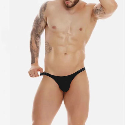 galleryman.com - Men Sexy Thong G-String Briefs Underwear Black