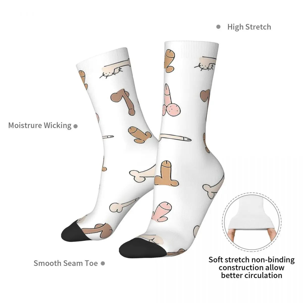 "Sexy Male Member" Unisex Art Socks