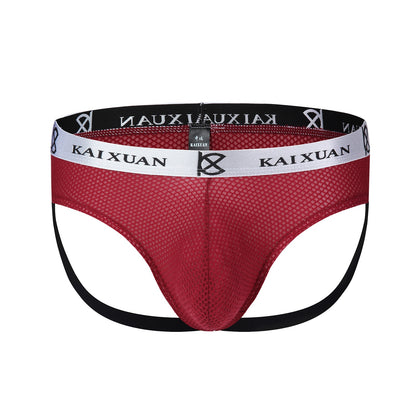 Sexy Mesh Thong Jockstrap Underwear for Men