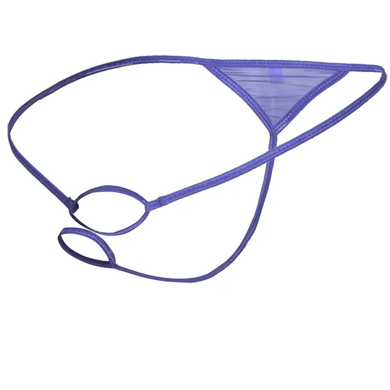 galleryman.com - Thong G-String Rings Support Underwear for Male Member Purple