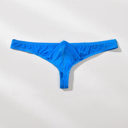 Men’s High Quality Ice Silk Thongs Underwear with U Convex Pouch