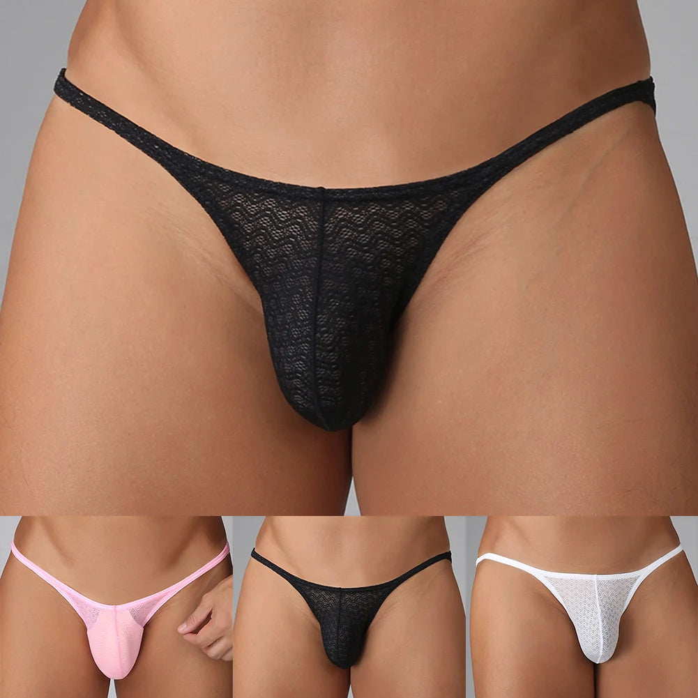Herren-Spitzenslips – Tanga-Unterwäsche, sexy & dehnbar