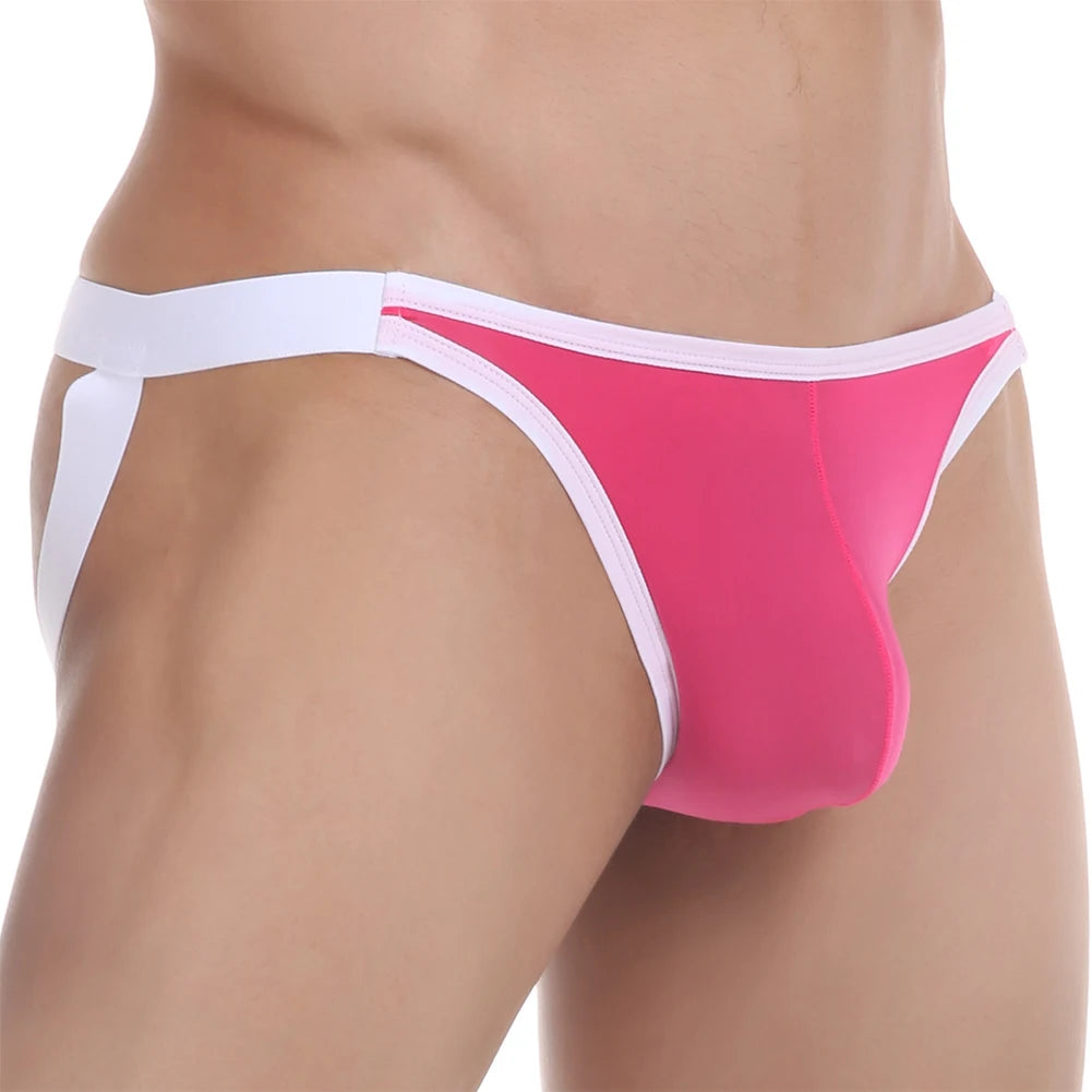 galleryman.com - Men's Sexy Briefs Jockstraps Underwear Pink White