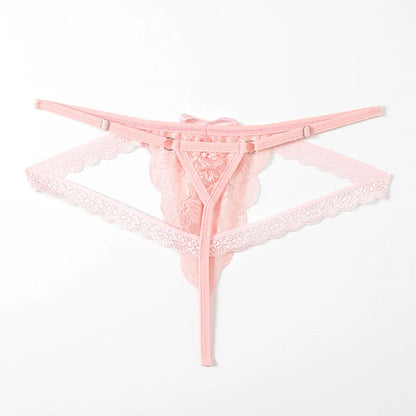 galleryman.com - Sexy Men's Lingerie Lace G-string Thongs Underwear Pink