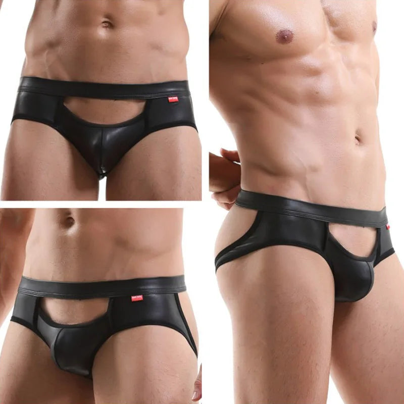 Men Modern Leather Jockstraps Underwear