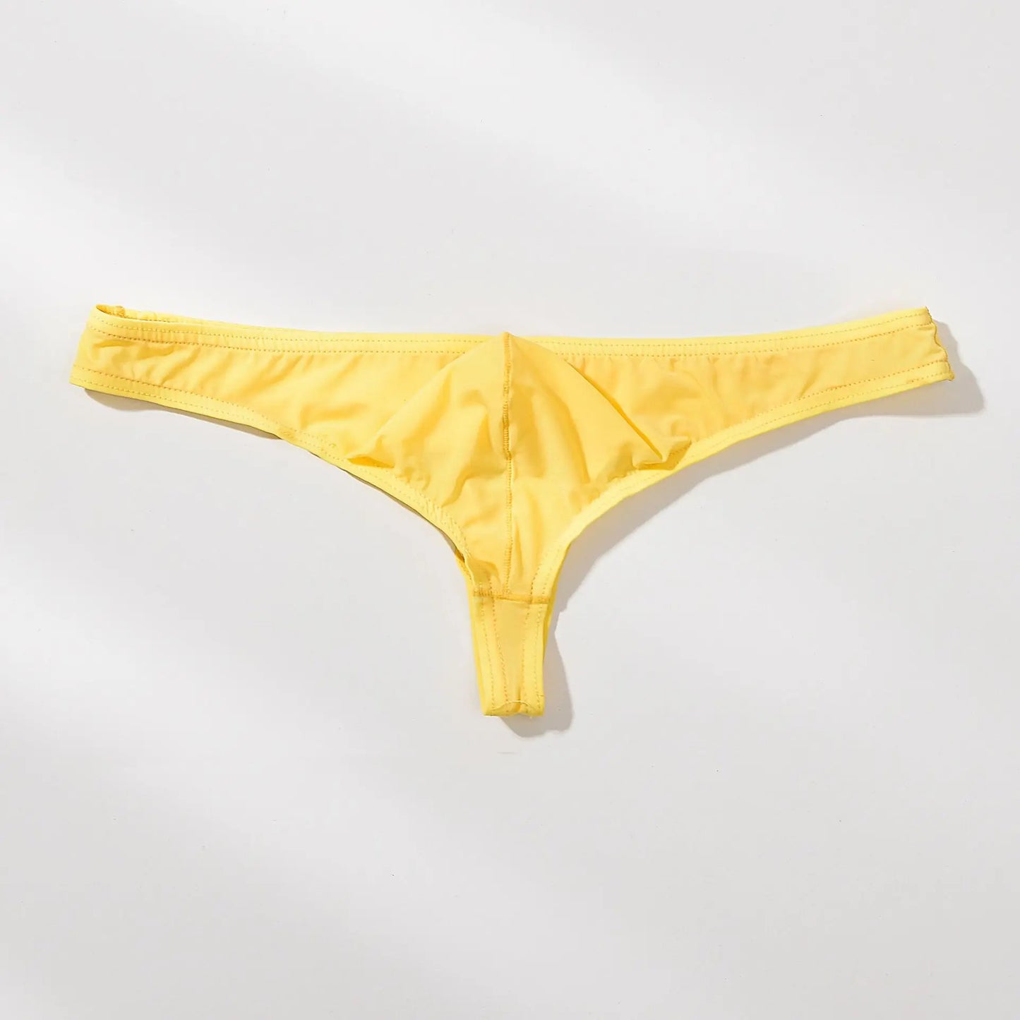 Men’s High Quality Ice Silk Thongs Underwear with U Convex Pouch