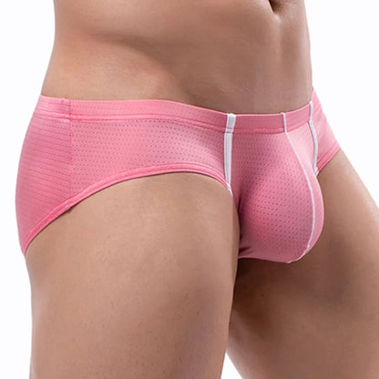 Men Mesh Briefs U Convex Pouch Design Underwear