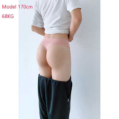 2 pcs Male Tight Thong Briefs Panties Seamless Underwear