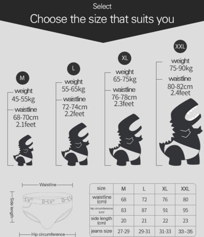 Men Sexy Lateral Hollow Briefs Underwear