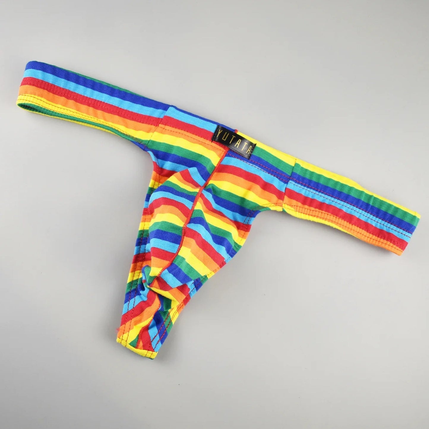 gallaryman.com - Men's Sexy Thong Striped Rainbow Underwear