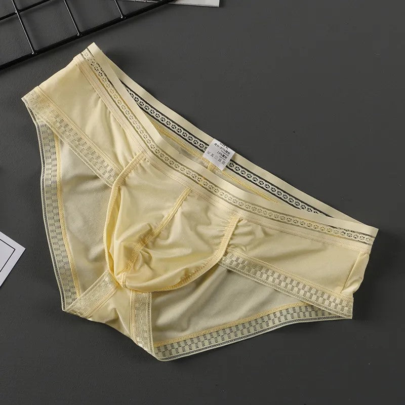 Ice Silk Men Translucent Panties Ultra-thin