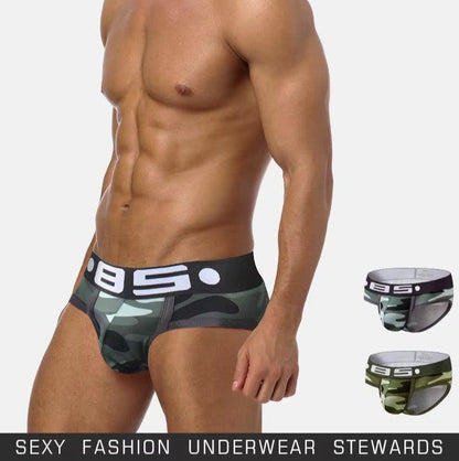galleryman.com - Men Camouflage Briefs Underwear