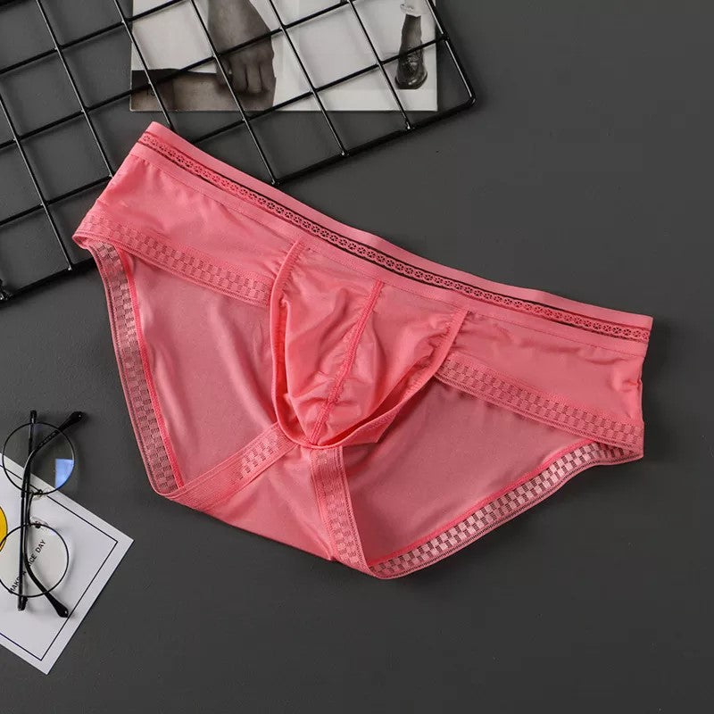 Ice Silk Men Translucent Panties Ultra-thin