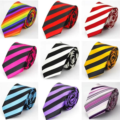 Fashion Ties Narrow Skinny Neckties Unisex