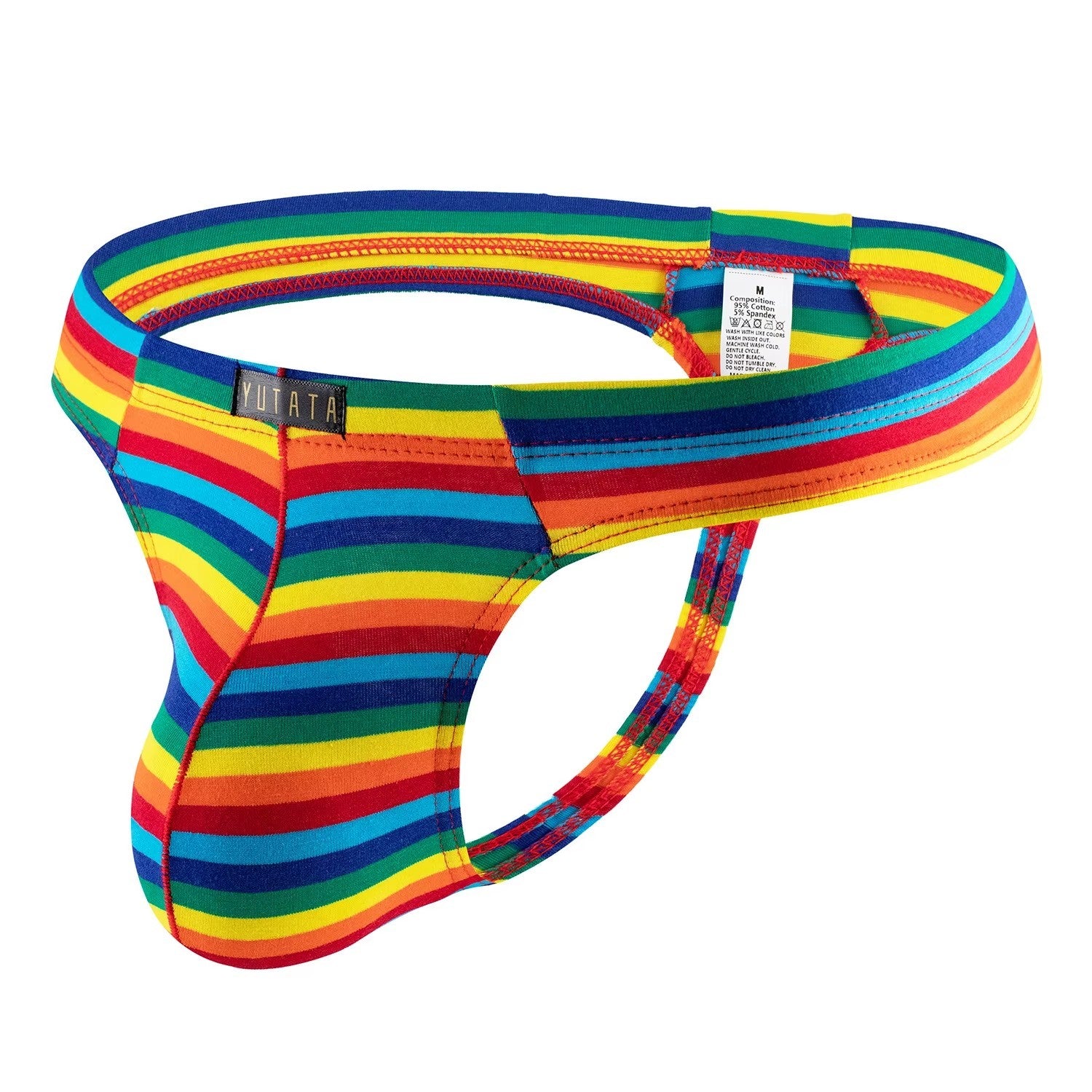gallaryman.com - Men's Sexy Thong Striped Rainbow Underwear