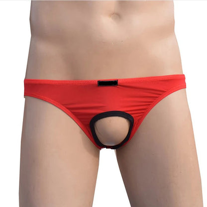 galleryman.com - Men Hollow Bulge Panties Briefs Underwear Red