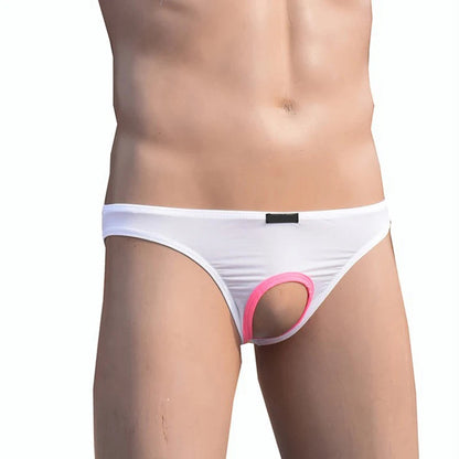 galleryman.com - Men Hollow Bulge Panties Briefs Underwear White