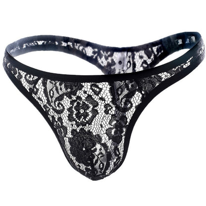 galleryman.com - Men Lace Thongs Underwear Black