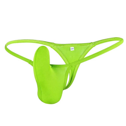 galleryman.com - Men Sexy Elephant Nose Thong Pouch Underwear Green