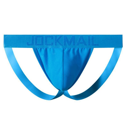 galleryman.com - Men Sexy Jockstrap Breathable & Comfortable Underwear Blue