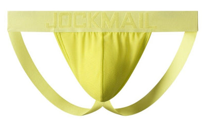 galleryman.com - Men Sexy Jockstrap Breathable & Comfortable Underwear Yellow