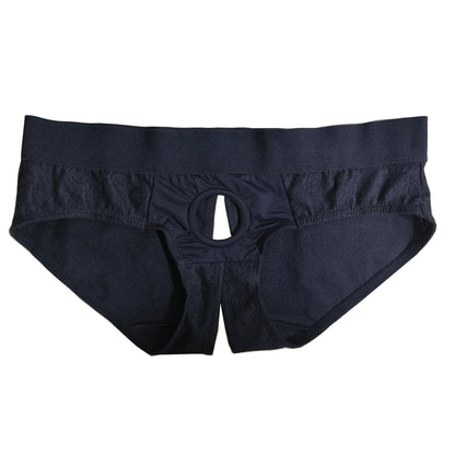 galleryman.com - Men Sexy Lace Panties Backless With Open Front Hole Black