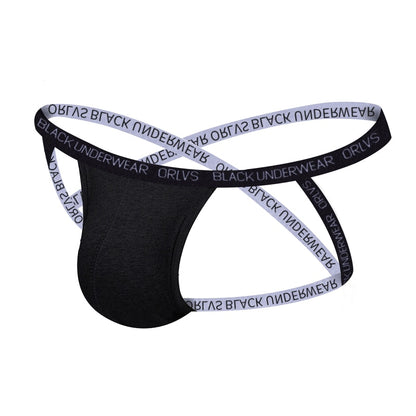 galleryman.com - Men's Sexy Crossover Jockstrap Underwear Black