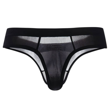 galleryman.com - Men's Translucent Ultra Thin Thong Underwear Black