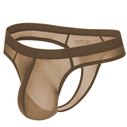 galleryman.com - Men's Translucent Ultra Thin Thong Underwear Coffee