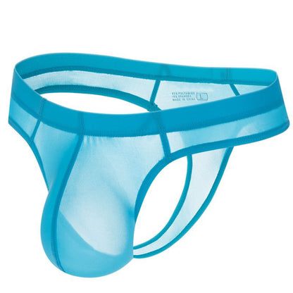 galleryman.com - Men's Translucent Ultra Thin Thong Underwear Light Blue