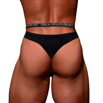 galleryman.com - Sexy Men Bikini Thong Underwear Black