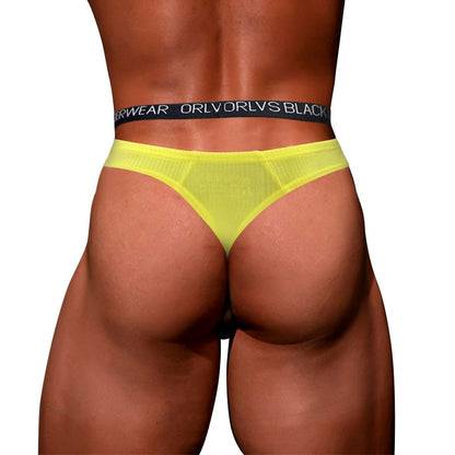galleryman.com - Sexy Men Bikini Thong Underwear Yellow