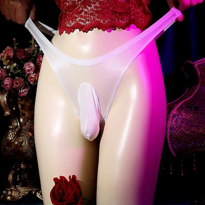 galleryman.com - Sexy Men Pouch Panties Lingerie Underwear White