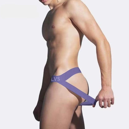 galleryman.com- Soft Male Jockstrap Underwear Purple