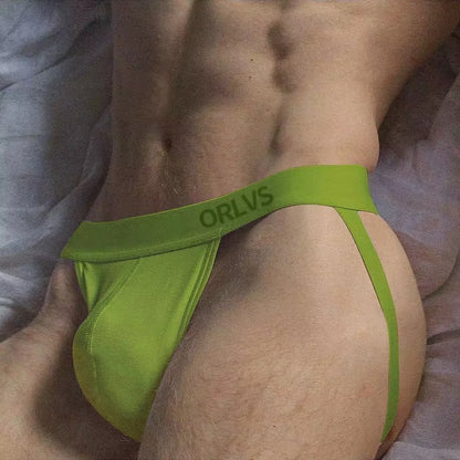 galleryman.com- Soft Male Jockstrap Underwear Green