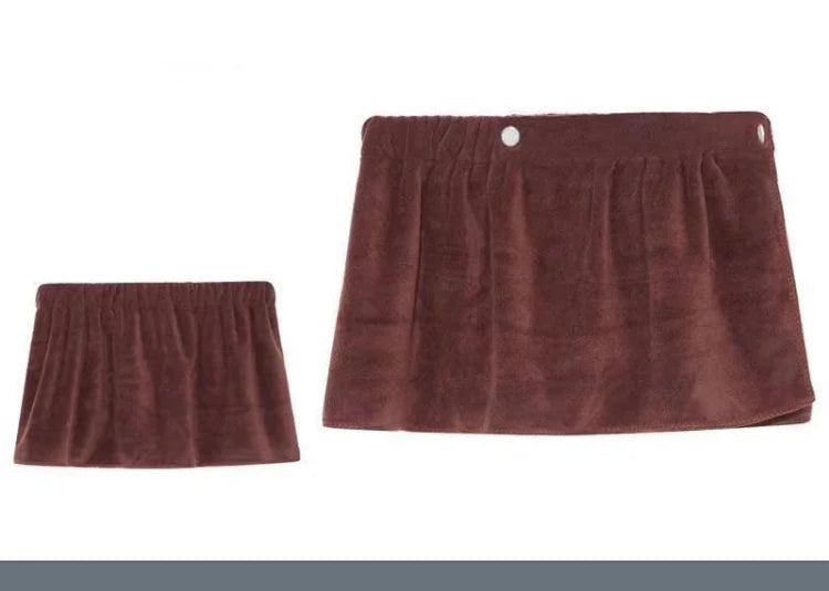 Men’s Adjustable Wrap Towel – Bath & Beach in Brown by Gallery Man