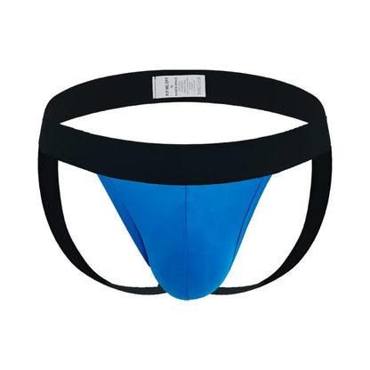 Men's Classic Elastic Jockstrap in Blue by Gallery Man
