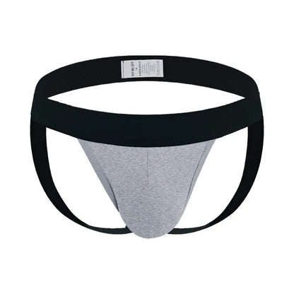 Men's Classic Elastic Jockstrap in Gray by Gallery Man